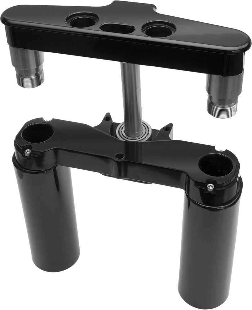 Hawg Halters Inc 6 Deg Raked Tripple Trees 41mm Black Custom