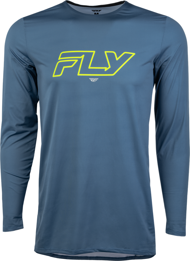 Fly Mtb Enduro Long Sleeve Jersey (2026) — Slate/Hi-Vis