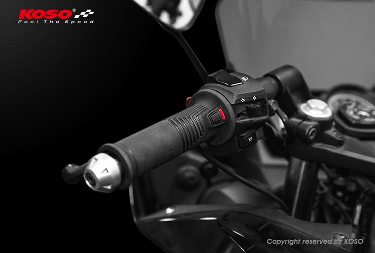 KOSO ARTEMIS HEATED GRIPS 1'' TO 1 1/8'' 130MM PAIR