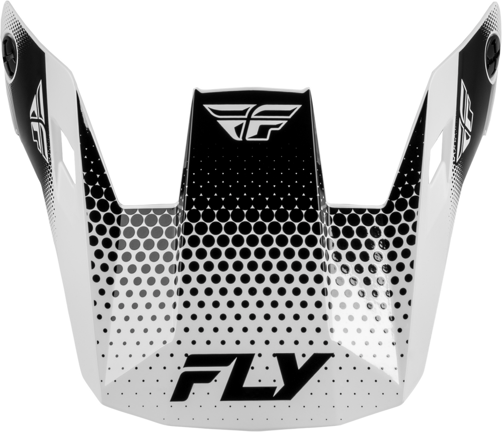 Fly Racing Rayce Sonar Helmet Visor (2027) — White/Black
