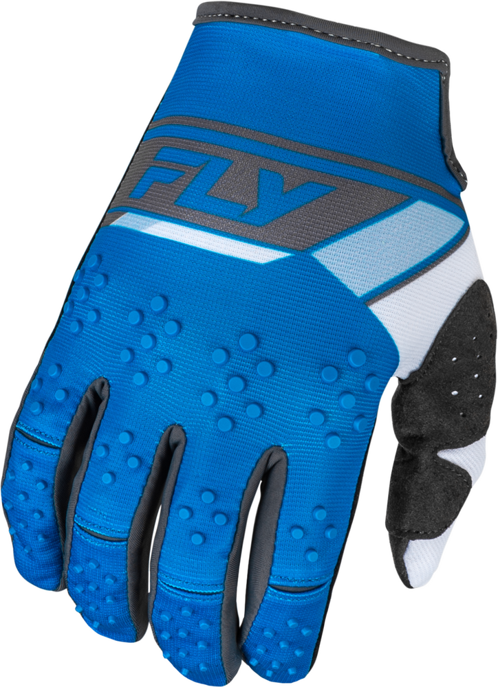 Fly Racing Kinetic Prix Gloves — Bright Blue/Charcoal