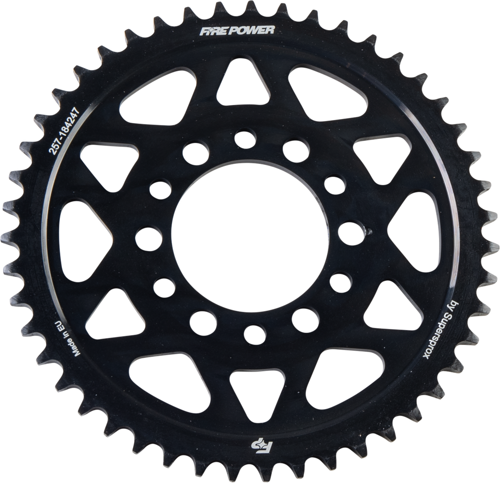 FIRE POWER REAR SPROCKET STEEL 47T BLK