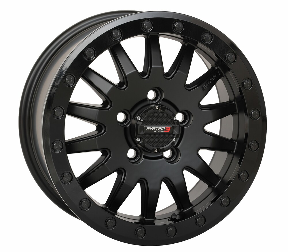 SYSTEM 3 SB8 WHEEL 15X7 5+2 (+38MM) 5/4.5 MATTE BLACK