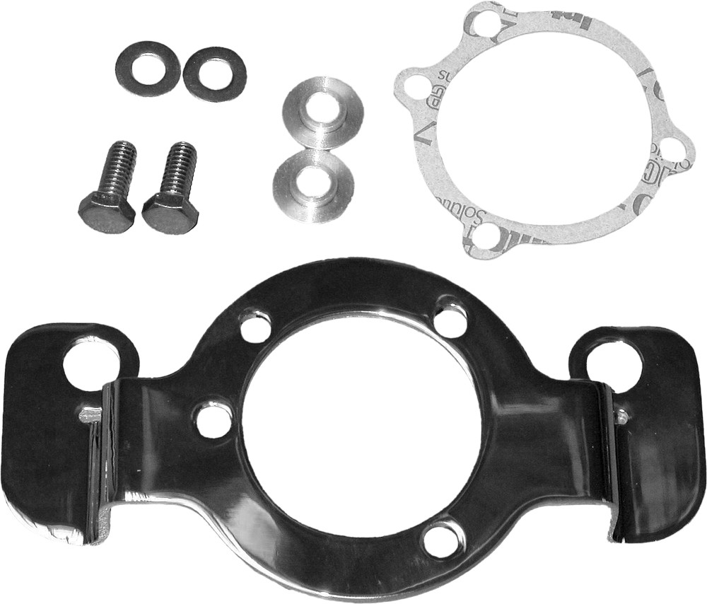 HARDDRIVE CARB SUPPORT BRACKET ONLY CHROME BIGTWIN 90-92
