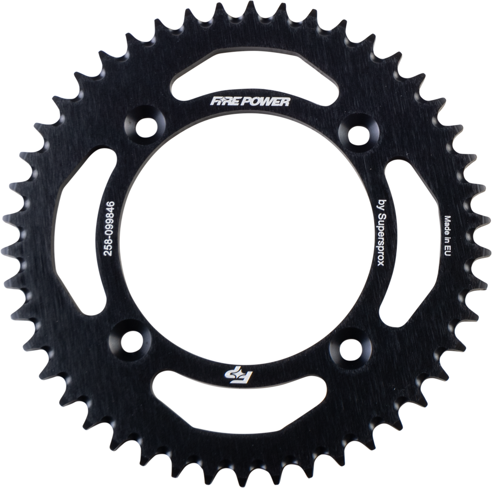 FIRE POWER REAR SPROCKET ALUMINUM 46T BLK