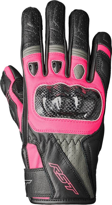 Rst Ladie's Stunt III CE Glove — Black/Pink/Grey