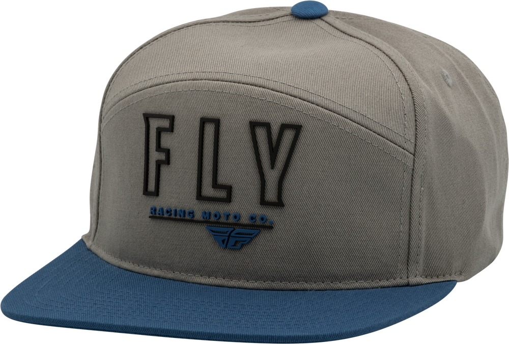 Fly Racing Skyline Hat — Light Grey/Blue