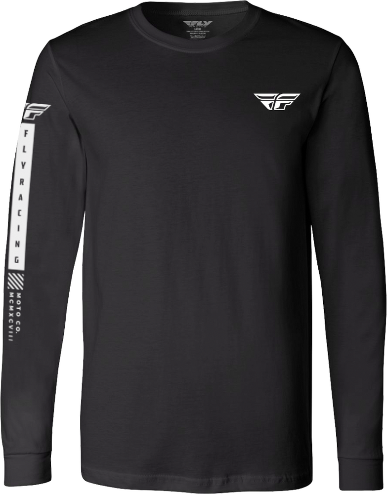 FLY TRIBE LONG SLEEVE TEE BLACK LG