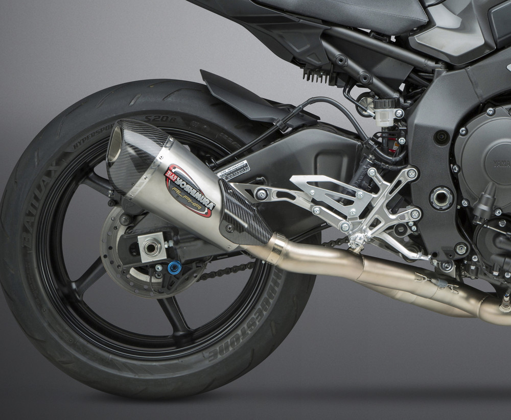 YOSHIMURA EXHAUST RACE ALPHA-T 3QTR SLIP-ON SS-SS-CF WORKS