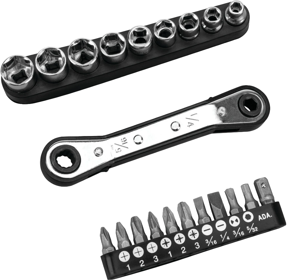 Performance Tool 21 Pc. Offset Ratcheting Driver