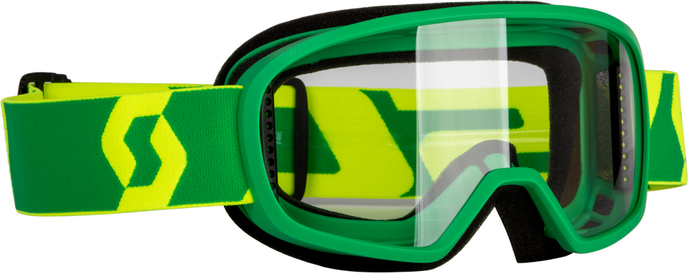 Scott Youth Buzz MX Goggle — Green/Yellow