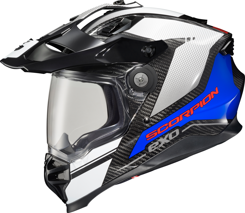 SCORPION EXO XT9000 CARBON FULL-FACE HELMET TRAILHEAD WHITE XL