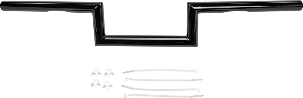 HARDDRIVE 1" Z-BAR DIMPLED 4" GLOSS BLACK