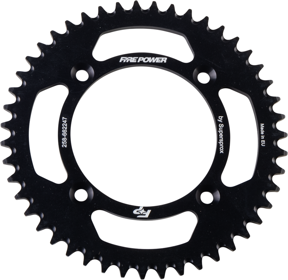 FIRE POWER REAR SPROCKET ALUMINUM 47T BLK