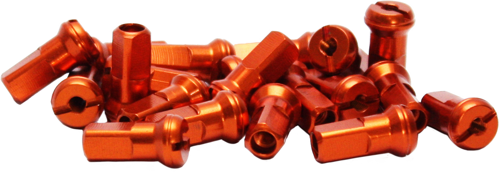 DUBYA SPOKE NIPPLES ORANGE