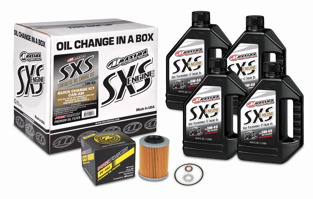 Maxima SxS Full Synthetic Quick Change Oil Kit Can-Am Maverick X3 / Turbo 2016-2021