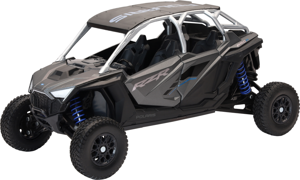 New-Ray 1:18 Scale Polaris Rzr Pro R4 Matte Heavy Metal