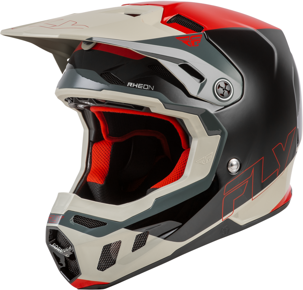 Fly Racing 2026 Youth Formula CC Glide Helmet — Black/Red/Grey