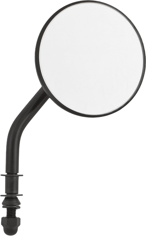 3" ROUND MIRROR W/4" STEM BLACK L/R