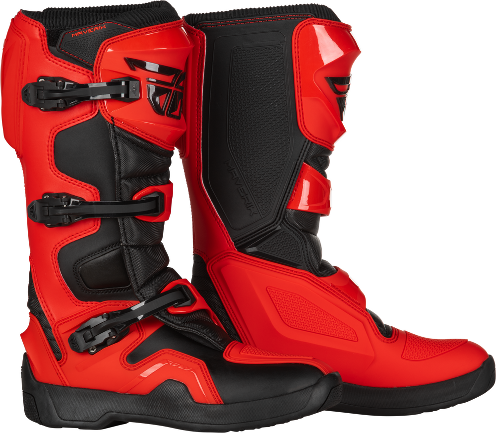 FLY RACING MAVERIK BOOTS RED/BLACK SZ 12