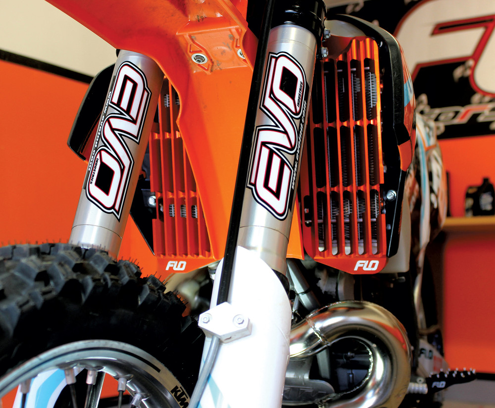 FLO MOTORSPORTS HIGH FLOW RADIATOR BRACES ORANGE