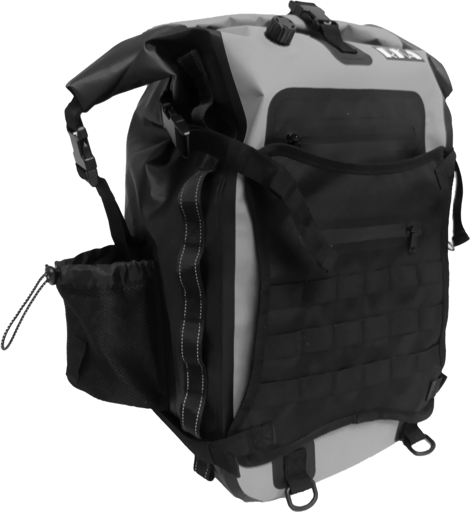 Rka Rugged Motorcycle Tail Bag / Backpack 30l Black/Grey
