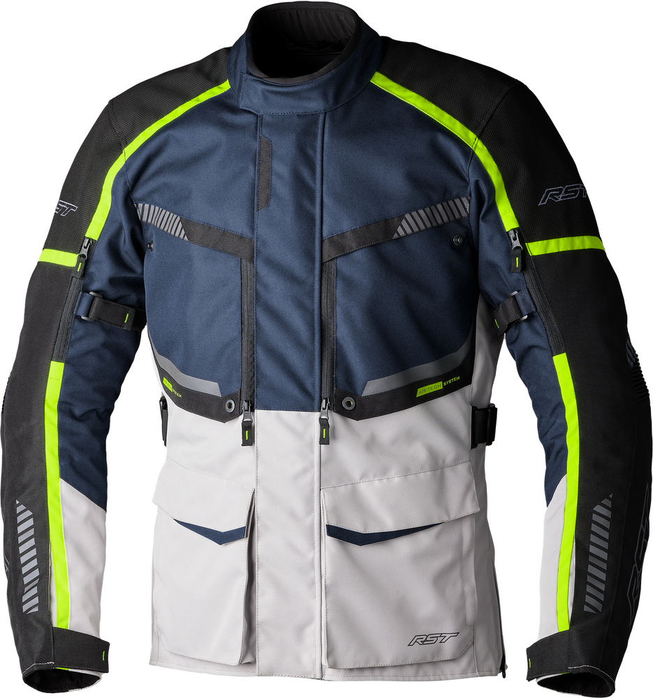 RST MAVERICK EVO CE JACKET NAVY/SILVER TEXTILE XL