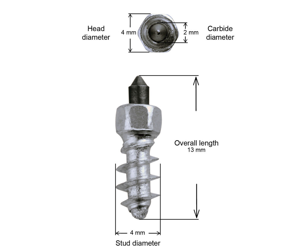 IGRIP 7/16"-11MM STD SCREW STUDS QTY 100