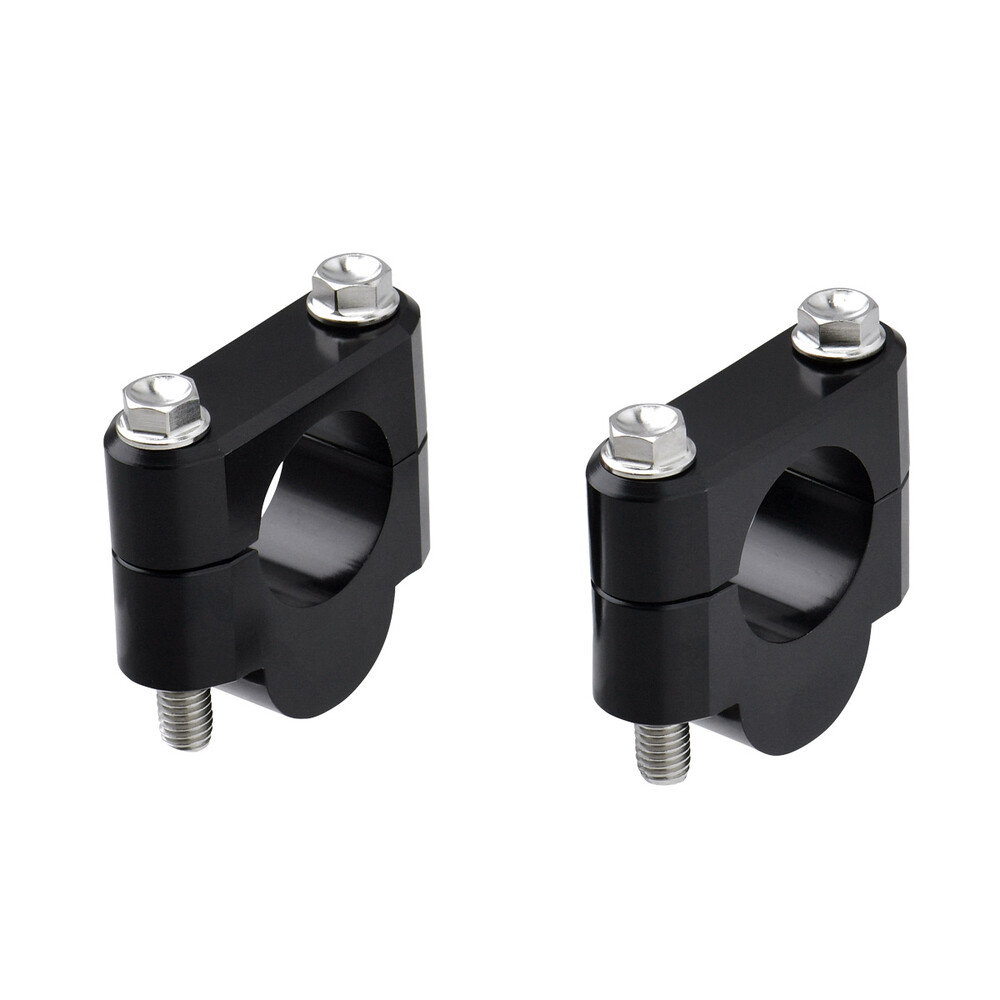 DRC 1 1/8" HANDLEBAR RISERS 19MM BLACK