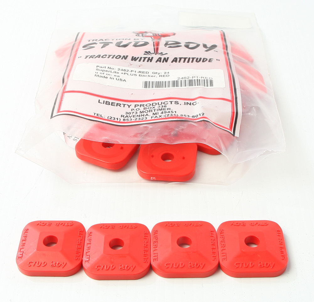 STUD BOY SUPER-LITE PLUS BACKERS RED 24/PK