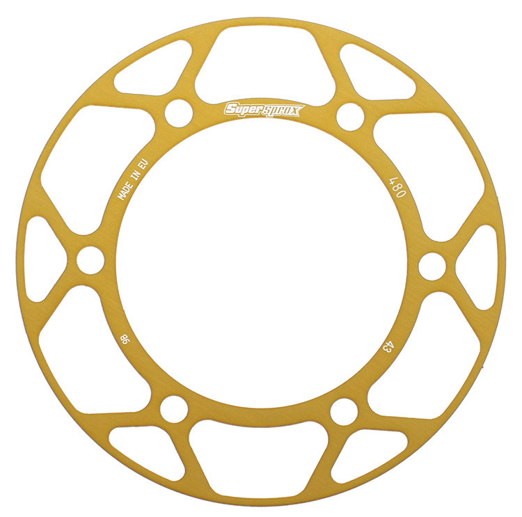 REAR EDGE SPRKT COLOR DISK ALU 43T-525 GLD SUZ/YAM