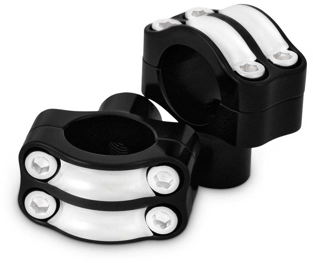 Burly Brand Reaper 1-1/2" Risers 1.25" Bar Set — Black Machined