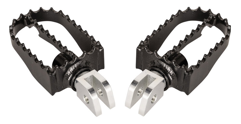 Burly Brand MX Style M8 Rider Footpegs Black