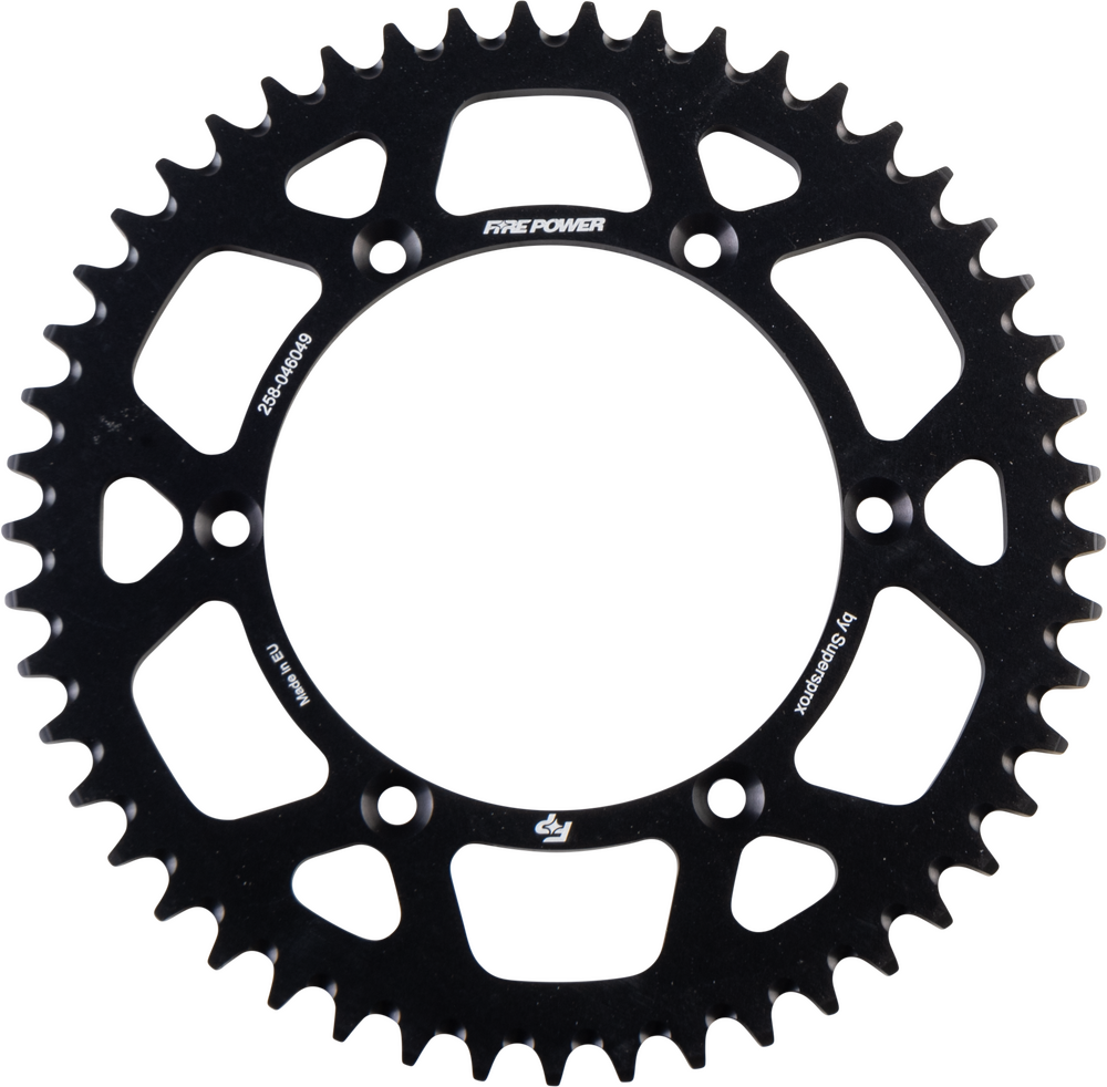 FIRE POWER REAR SPROCKET ALUMINUM 49T BLK