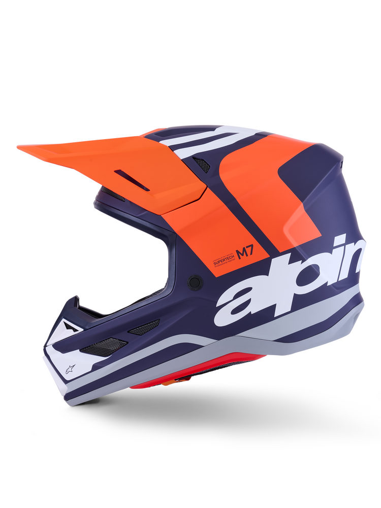 Alpinestars SM7 Core Helmet — Orange/Blue