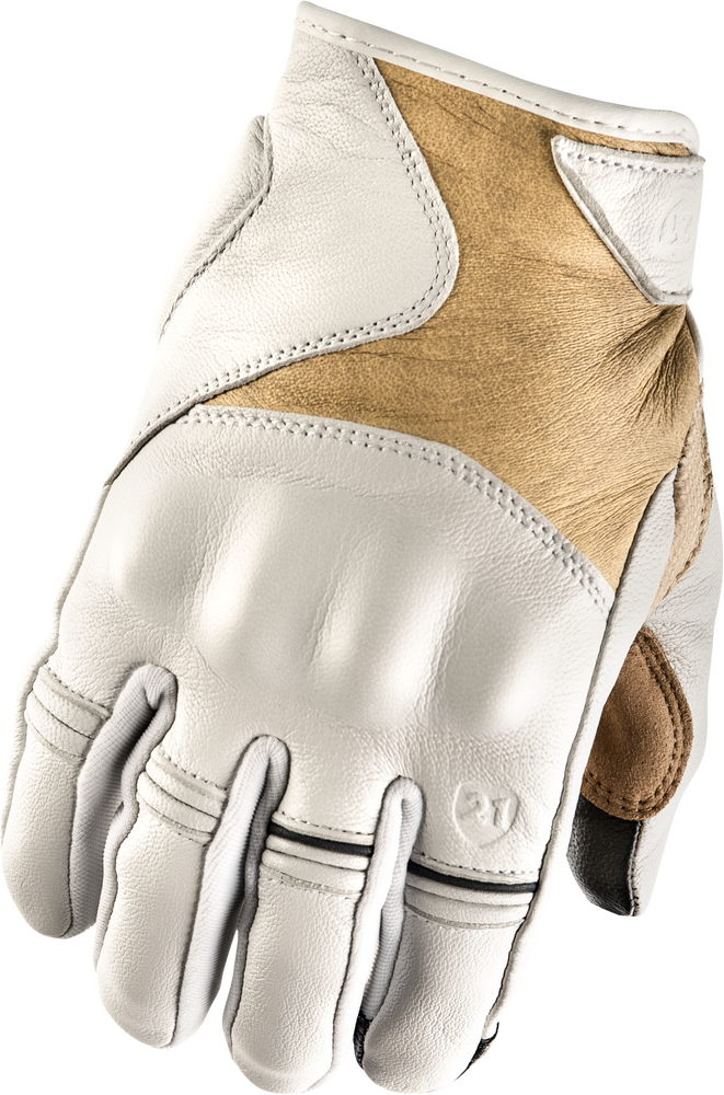 Highway 21 Womens Vixen Gloves — Cream/Tan