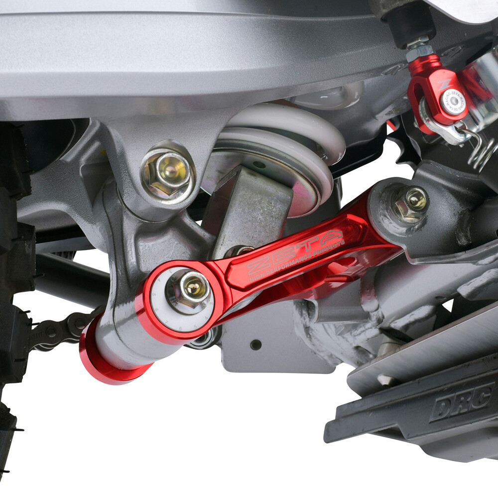 Zeta Adjustable Lowering Link Hon Red