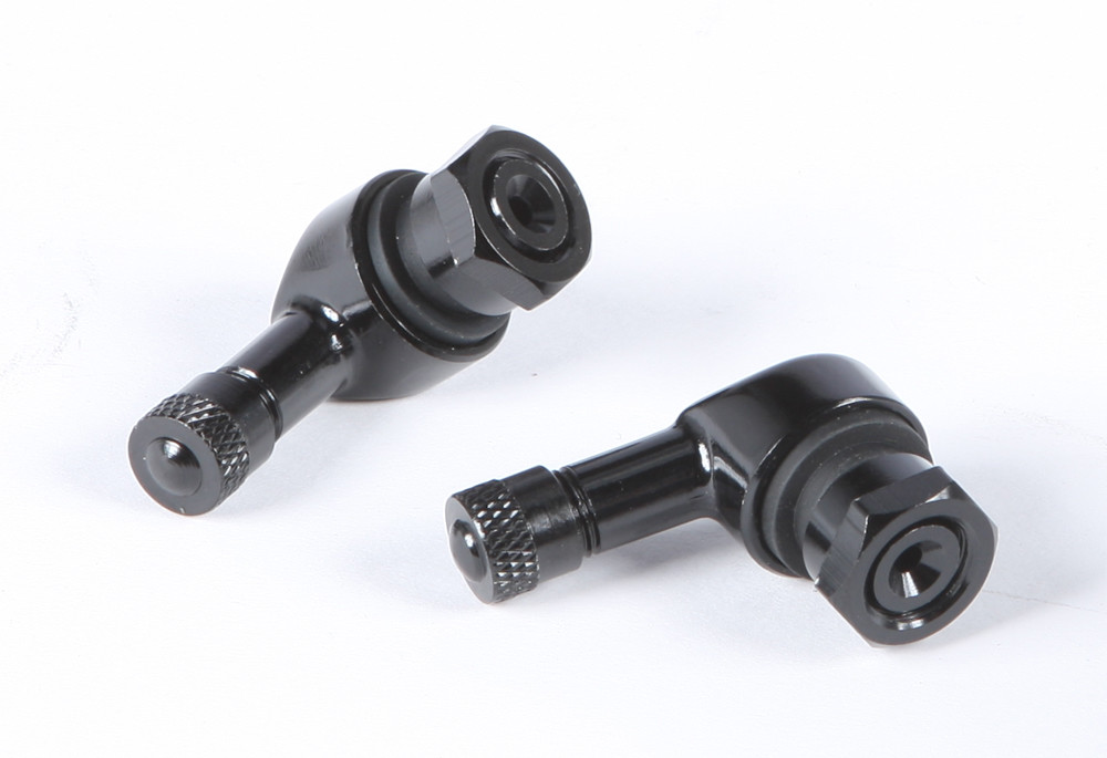 Comp. Werkes 90/90 Degree Air Valve. 11.3mm Black