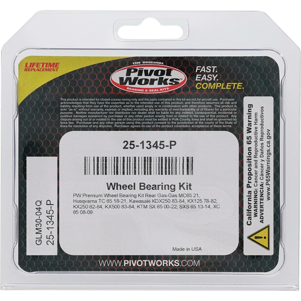 PIVOT WORKS WHEEL BEARING KIT PREMIUM