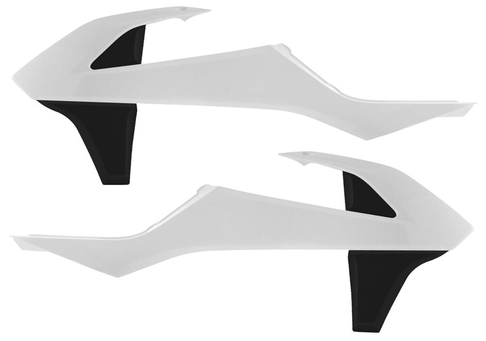 ACERBIS RADIATOR SHROUDS WHITE/BLACK