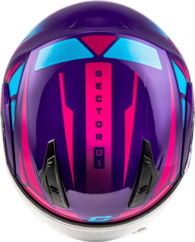 GMAX MD-04S SECTOR SNOW HELMET VIOLET/PINK XS