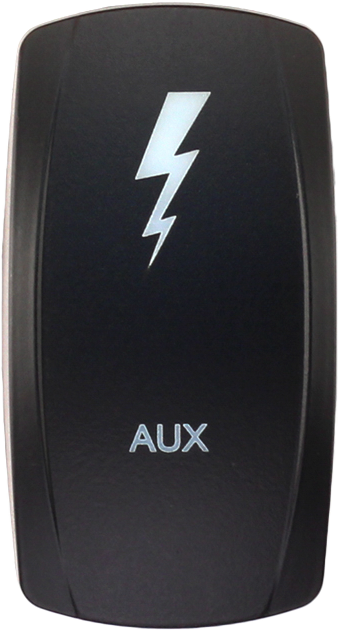 XTC Power Products Dash Switch Rocker Face - Aux