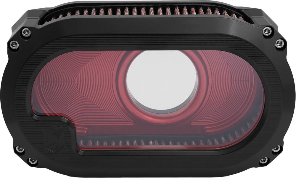Ken's Factory Next Level Glass Cover Air Cleaner Kit For Harley Milwaukee Eight 2017-2025