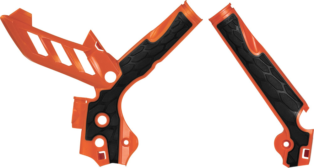 ACERBIS X-GRIP FRAME GUARD ORANGE/BLACK