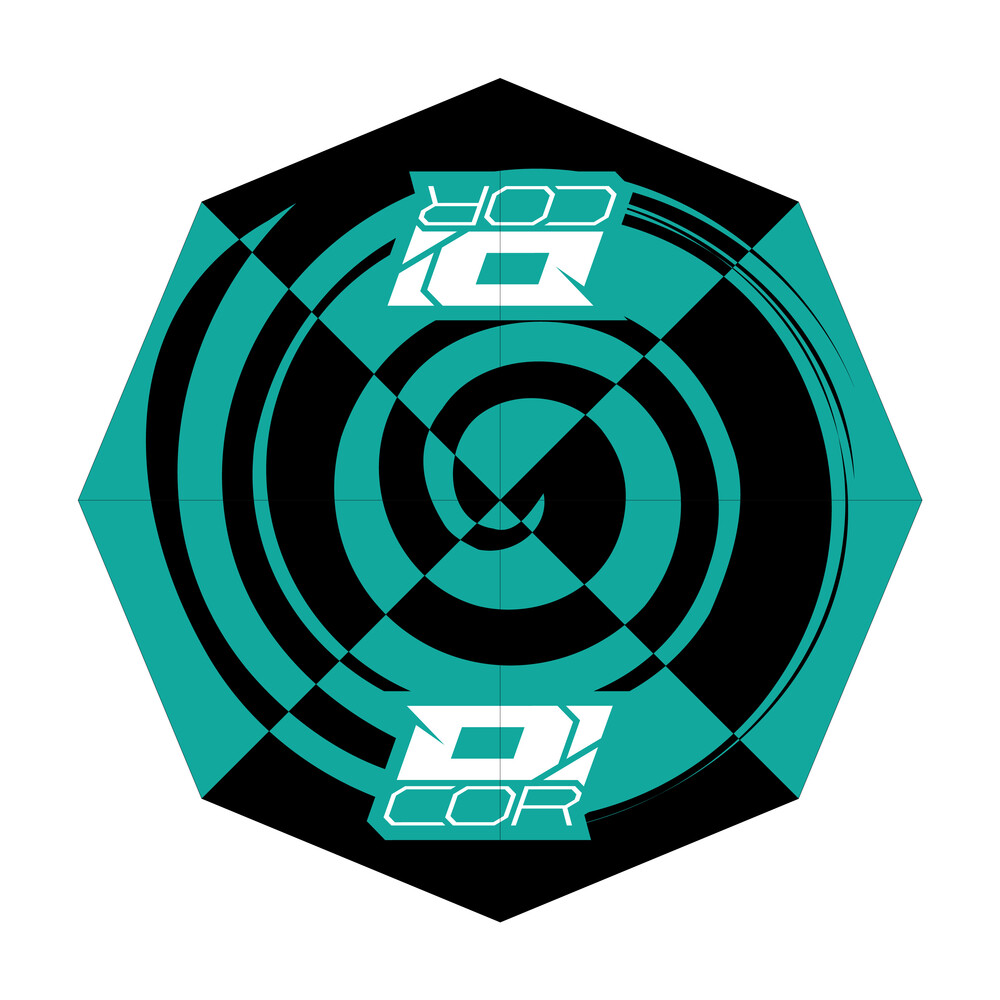 D-COR D'COR UMBRELLA TEAL/BLACK