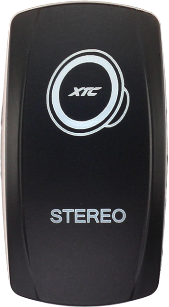 XTC POWER PRODUCTS DASH SWITCH ROCKER FACE STEREO