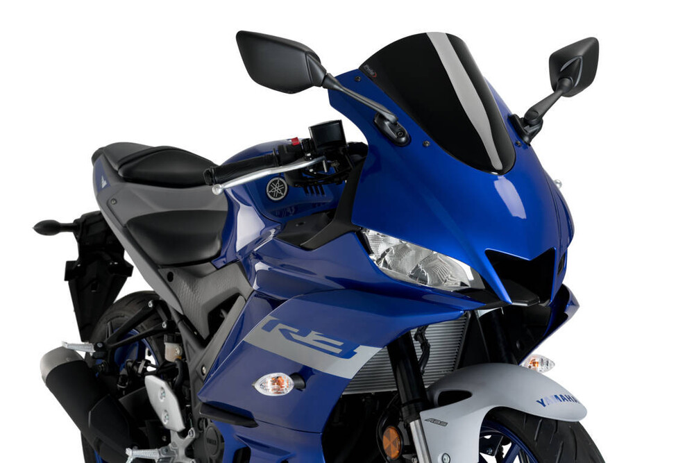 PUIG WINDSCREEN RACING BLACK YAM