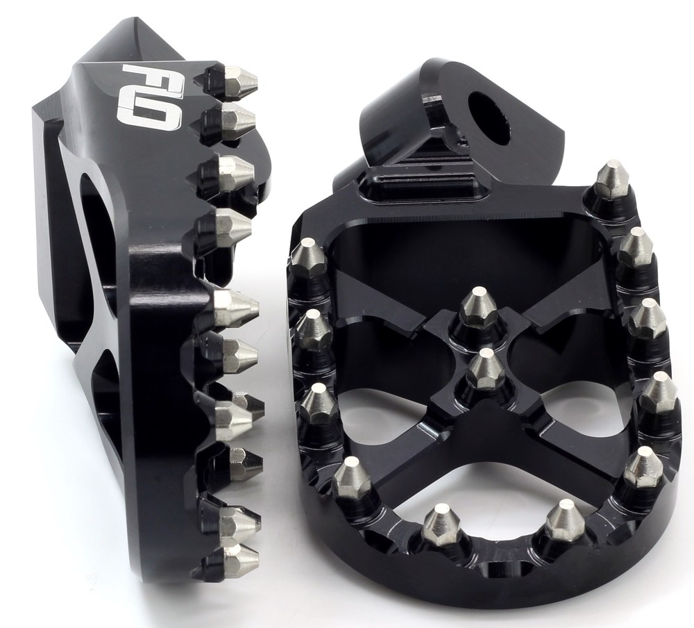 FLO MOTORSPORTS PRO SERIES FOOT PEGS BLACK COBRA