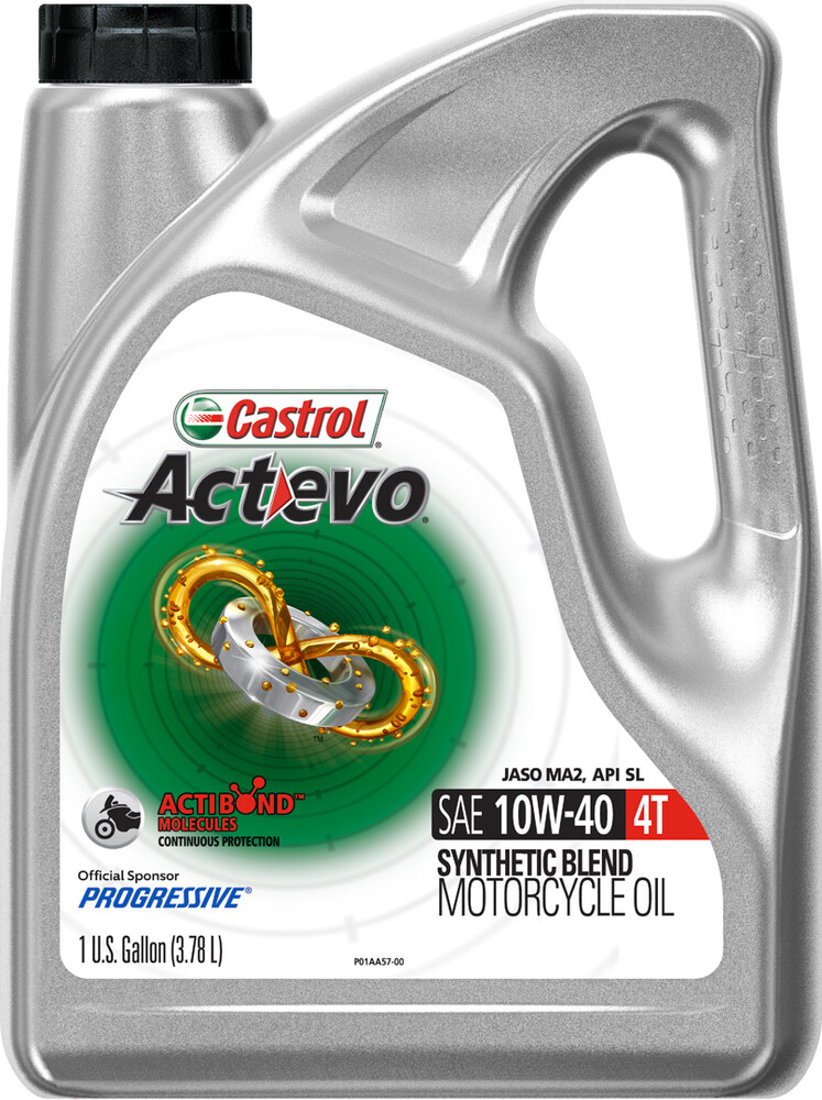 CASTROL ACT>EVO 4T SYNTHETIC BLEND 10W40 1 GAL