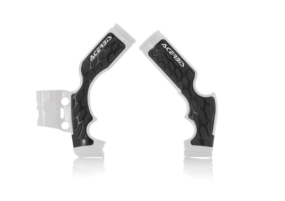 ACERBIS X GRIP FRAME GUARD WHITE/BLACK